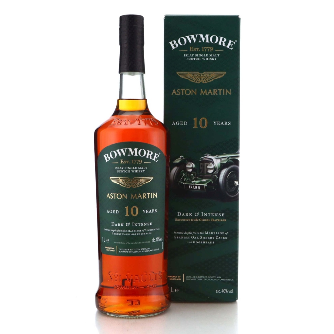 Image for Bowmore 10 Year Old Dark & Intense Litre - Aston Martin Edition 1