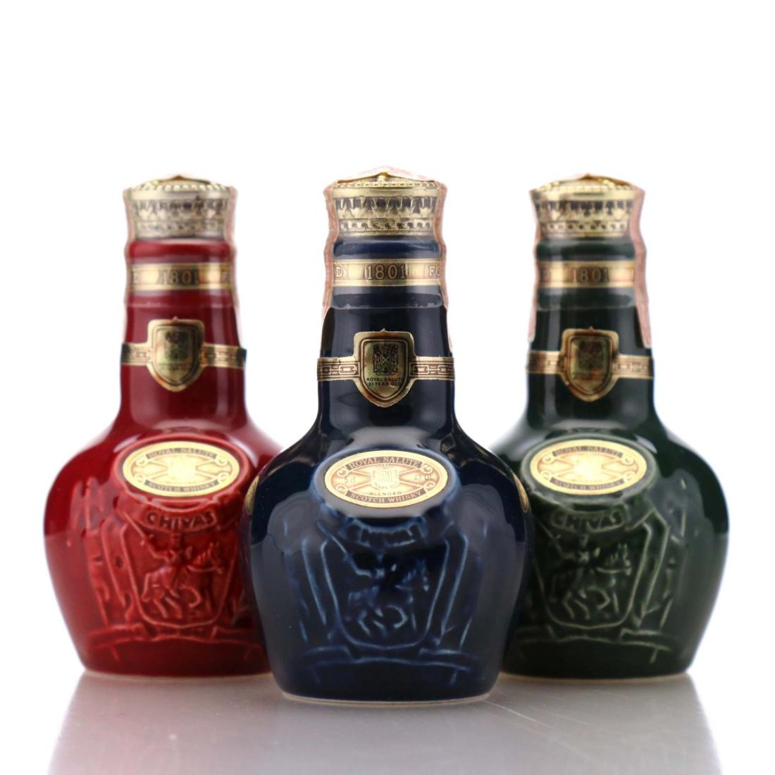 Chivas Regal Royal Salute 21 Year Old Miniature Collection Whisky ...