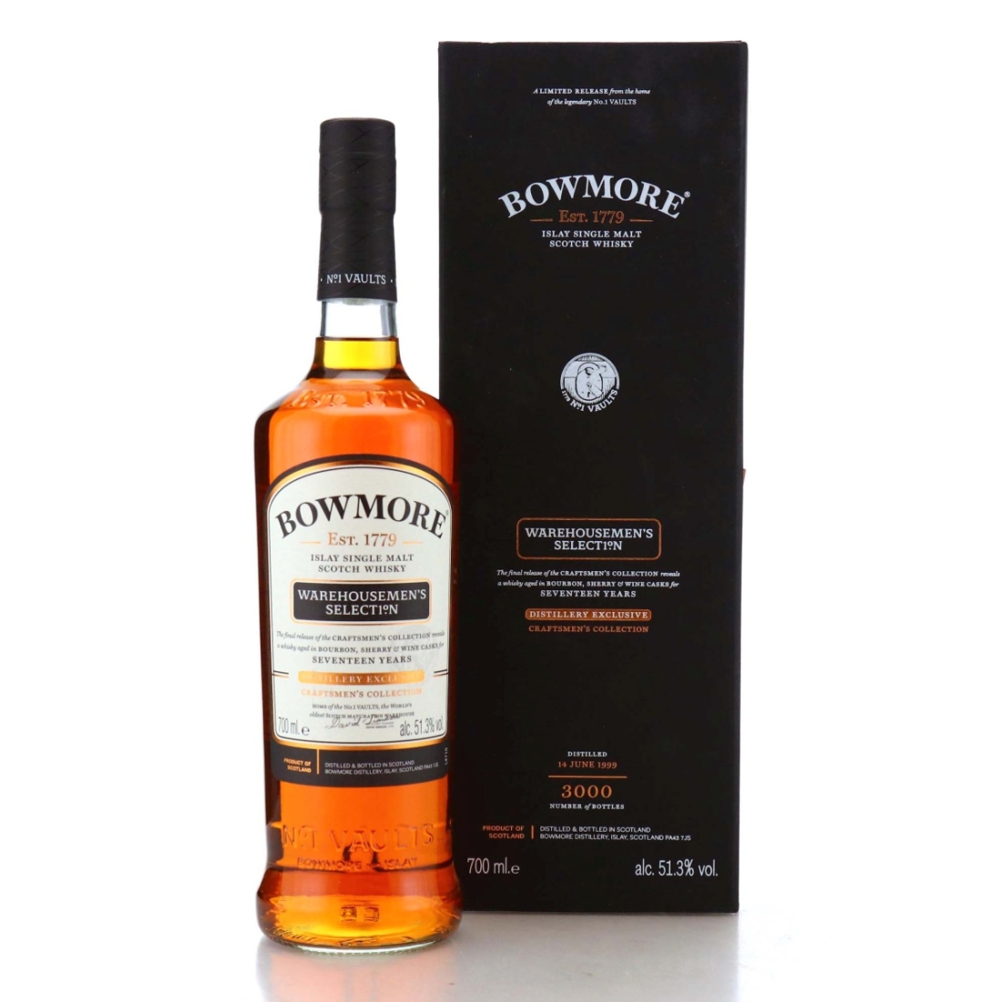 Image for Bowmore 1999 Warehousemen's Selection 17 Year Old