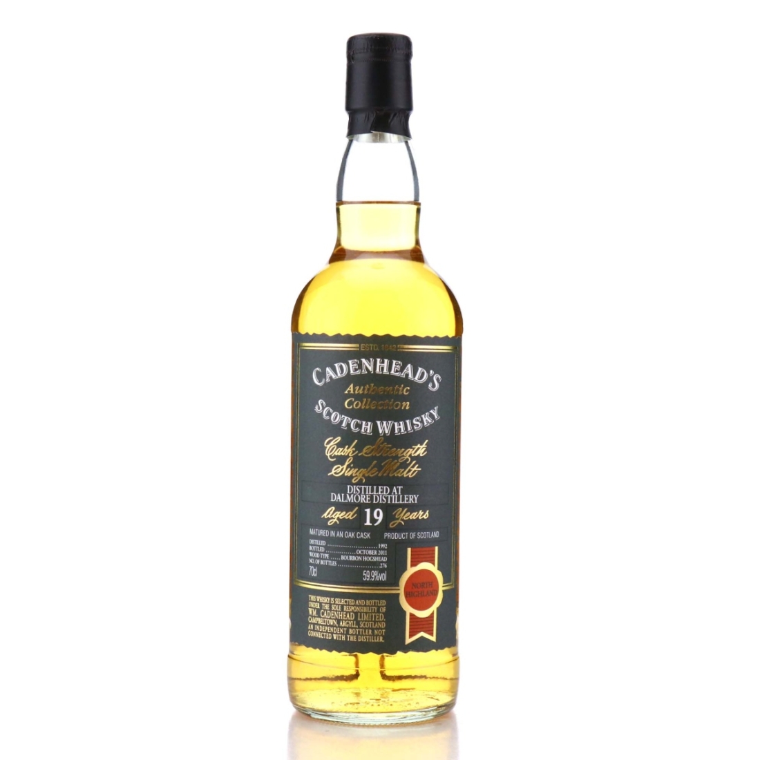 Image for Dalmore 1992 Cadenhead's Authentic Collection 19 Year Old