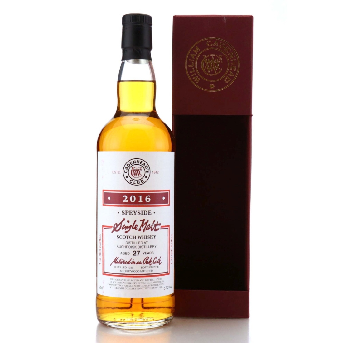 Image for Auchroisk 1989 Cadenhead's Club 27 Year Old