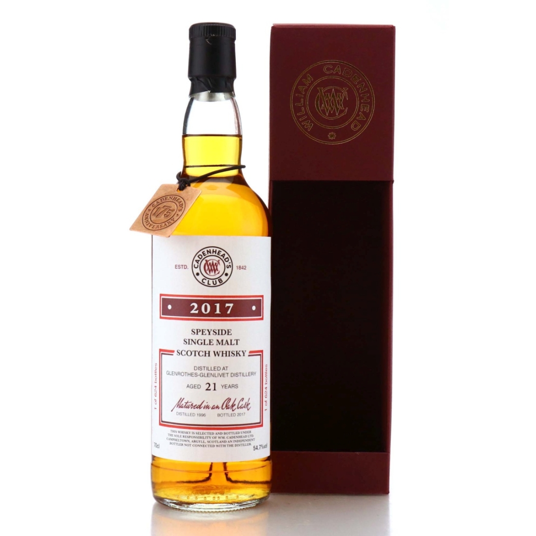 Image for Glenrothes 1996 Cadenhead's Club 21 Year Old