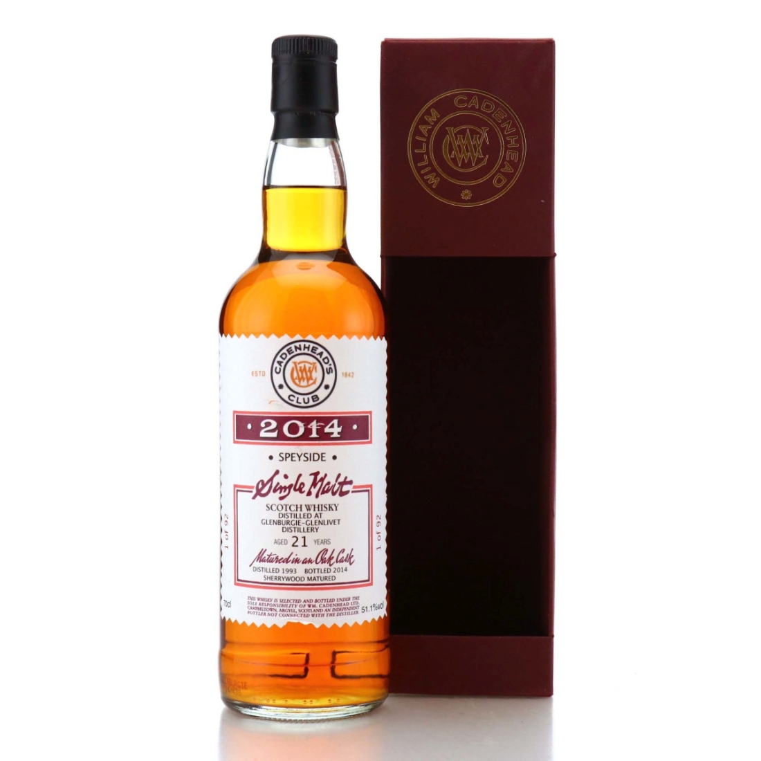 Image for Glenburgie 1993 Cadenhead's Club 21 Year Old