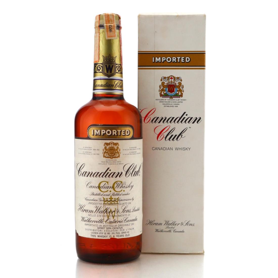 Canadian Club 1973 6 Year Old, 40% whisky bottle