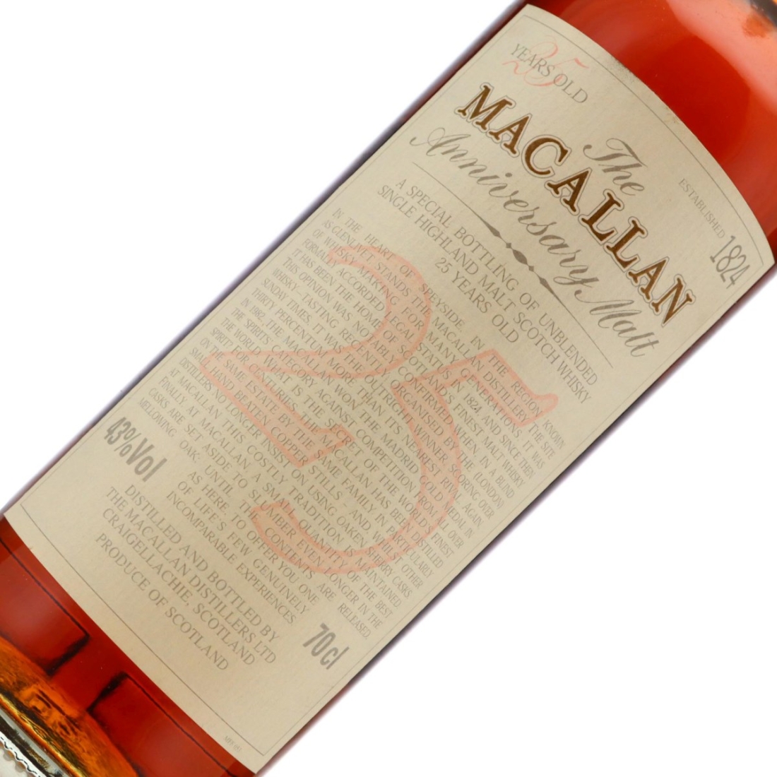 Image for Macallan Anniversary Malt 25 Year Old