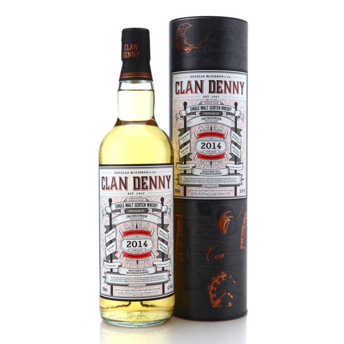 Image for Inchgower 2014 Clan Denny 8 Year Old