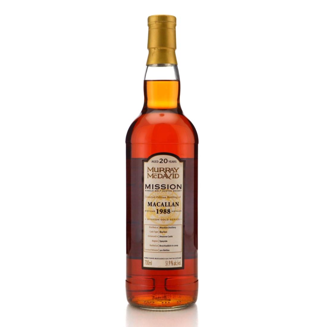 Macallan 1988 Mission Gold 20 Year Old