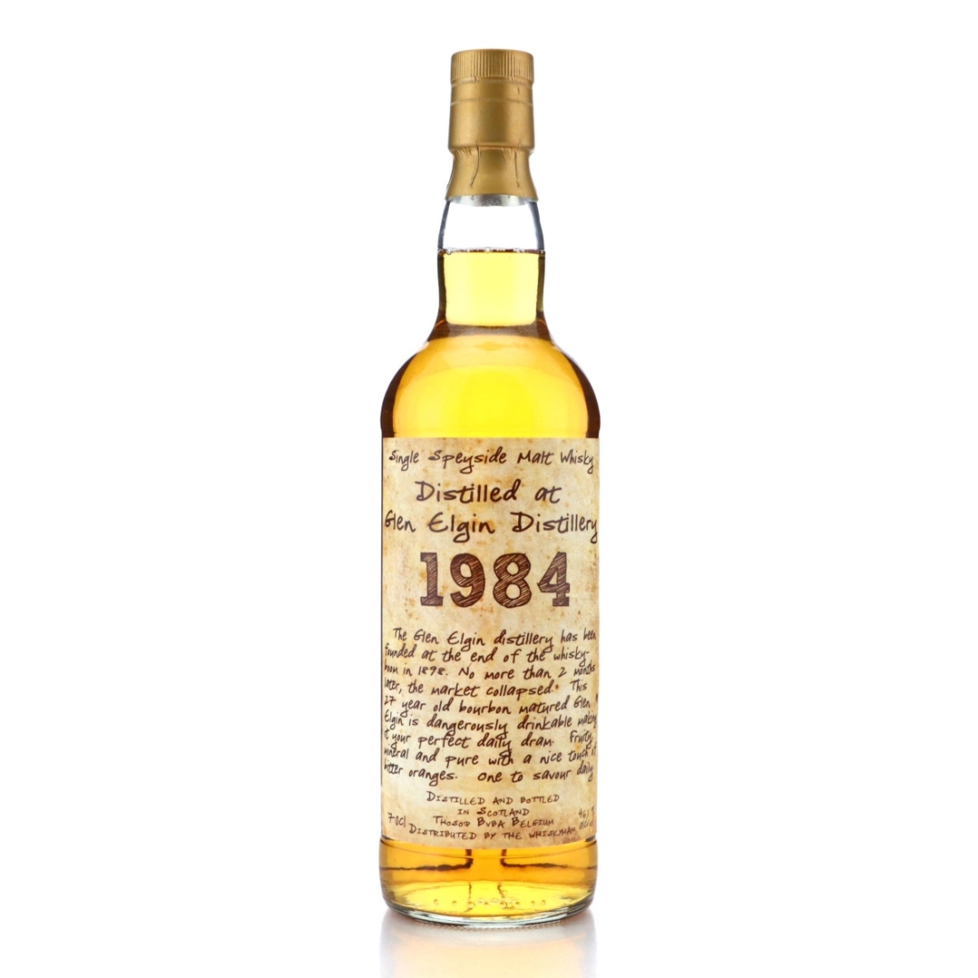 Image for Glen Elgin 1984 "Handwritten Labels" 27 Year Old