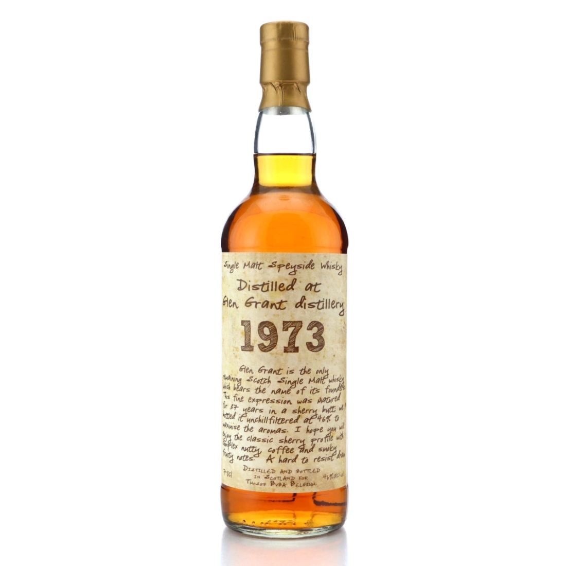 Image for Glen Grant 1973 "Handwritten Labels" 37 Year Old