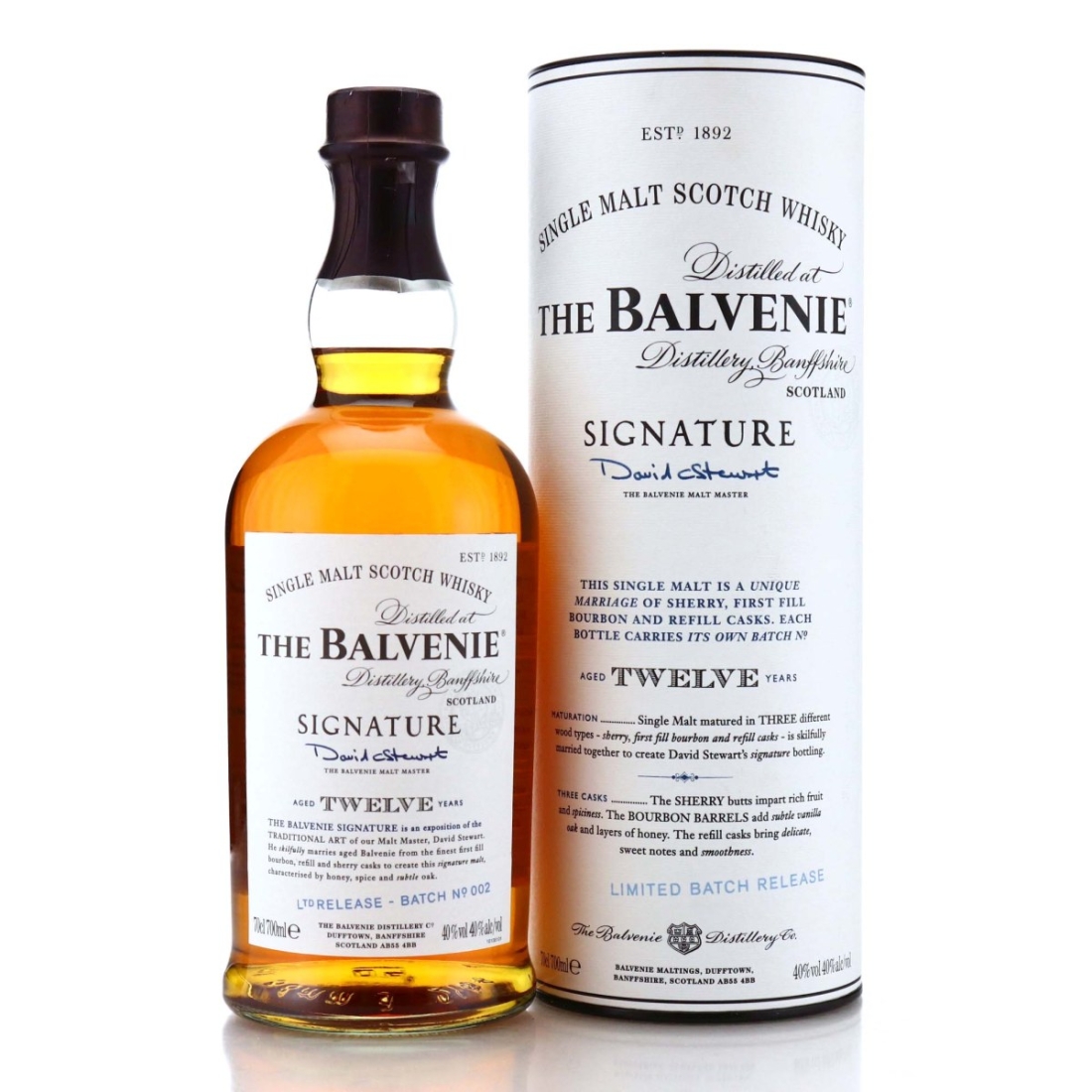 Image for Balvenie Signature 12 Year Old Batch No.002