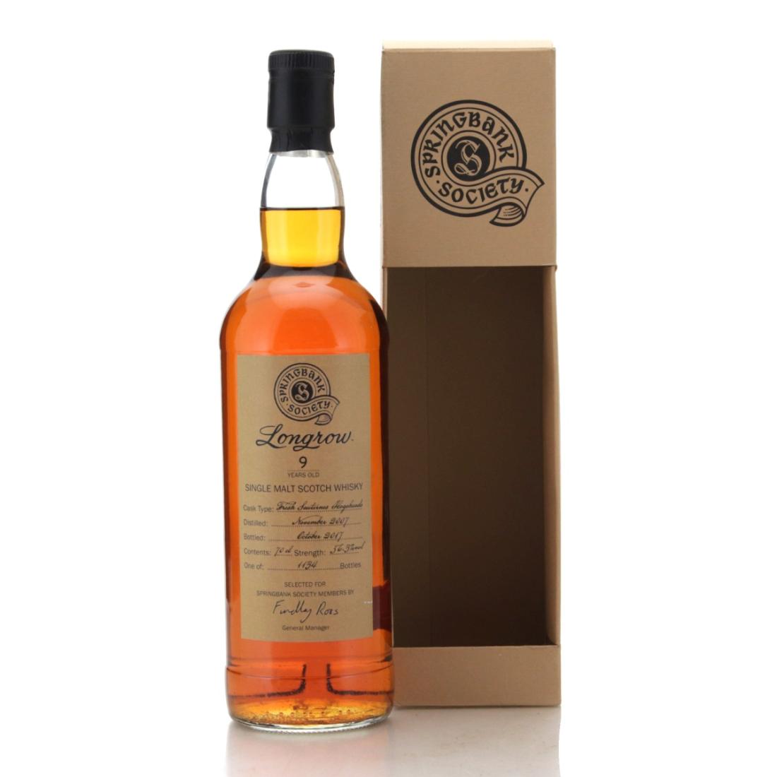 Longrow 2007 Springbank Society 9 Fresh Sauternes Hogsheads