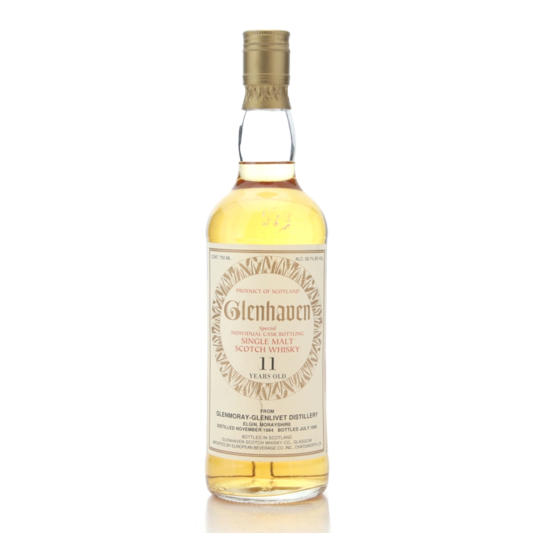 Image for Glen Moray 1984 Glenhaven 11 Year Old 75cl / US Import