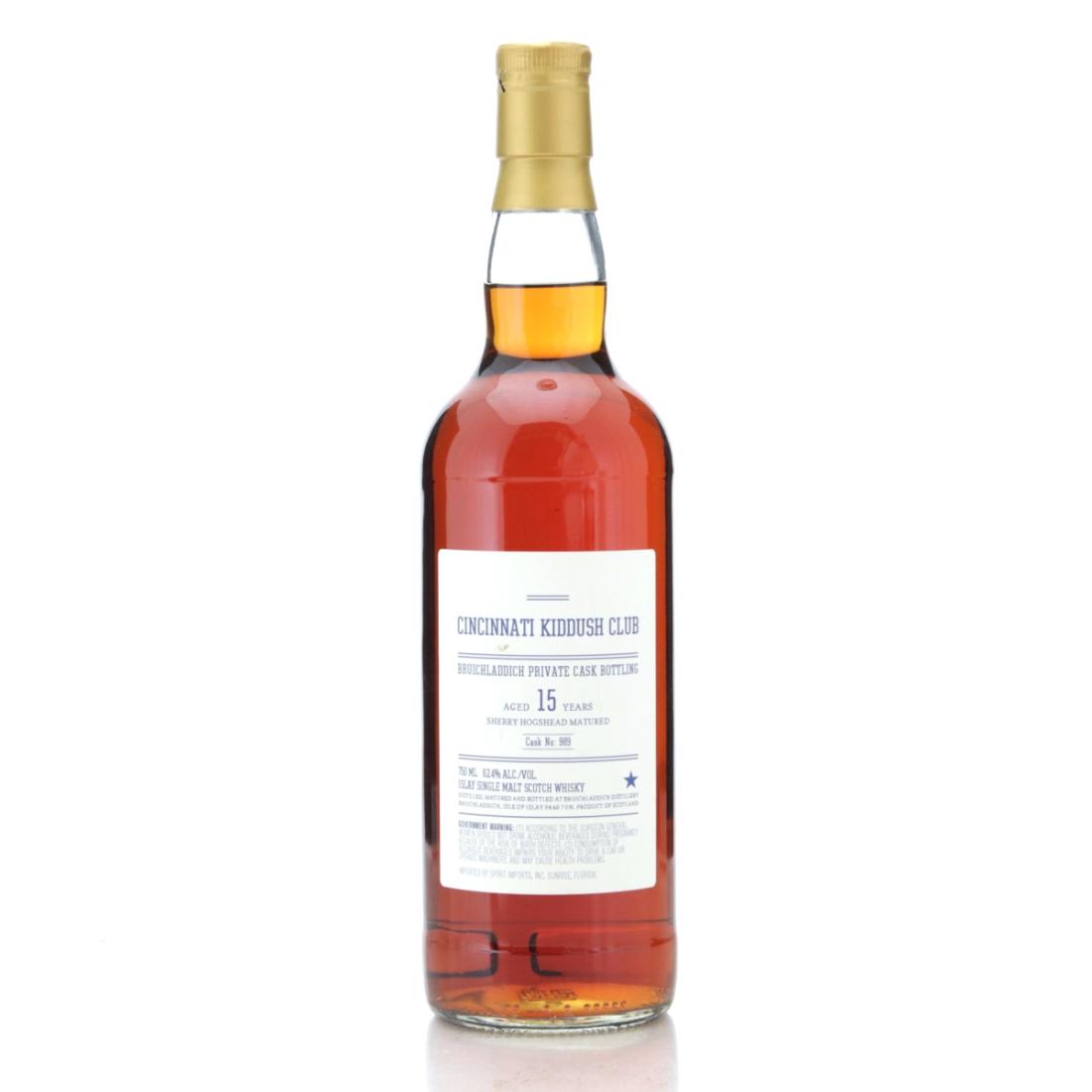 Bruichladdich Cincinnati Kiddush Club 15 Year Old