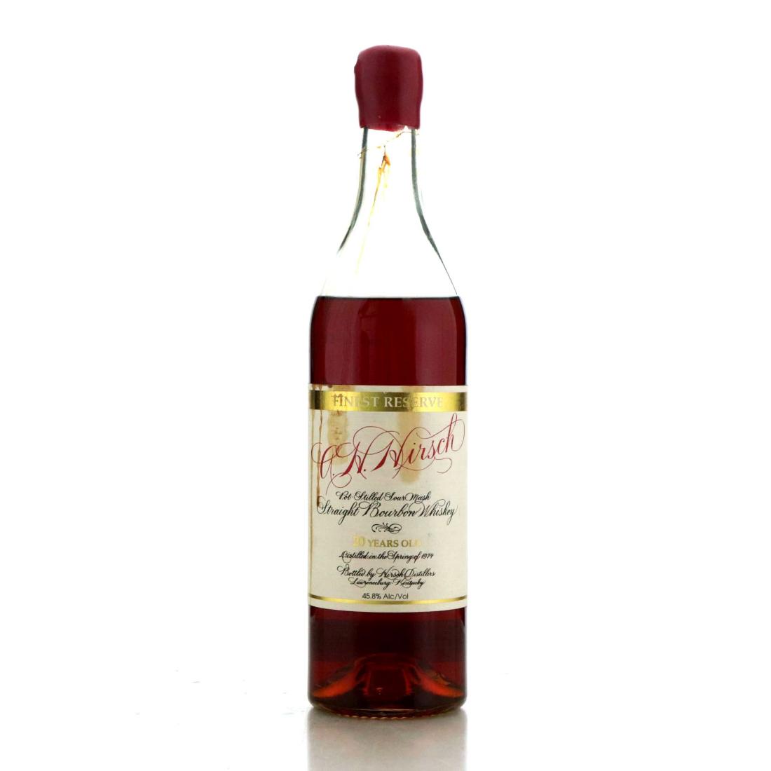 AH Hirsch Finest Reserve 1974 20 Year Old Straight Bourbon