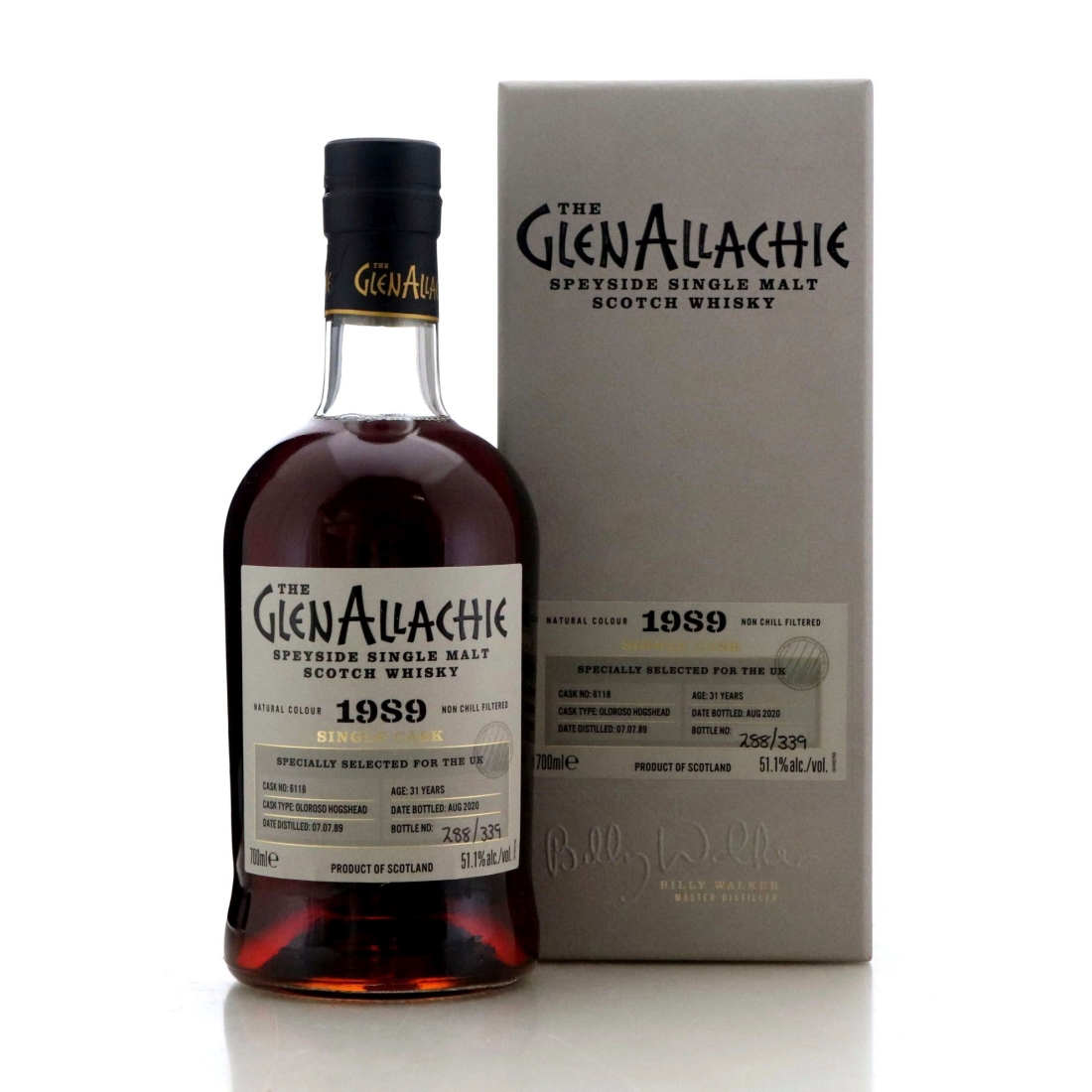 Image for Glenallachie 1989 Single Cask 31 Year Old #6118