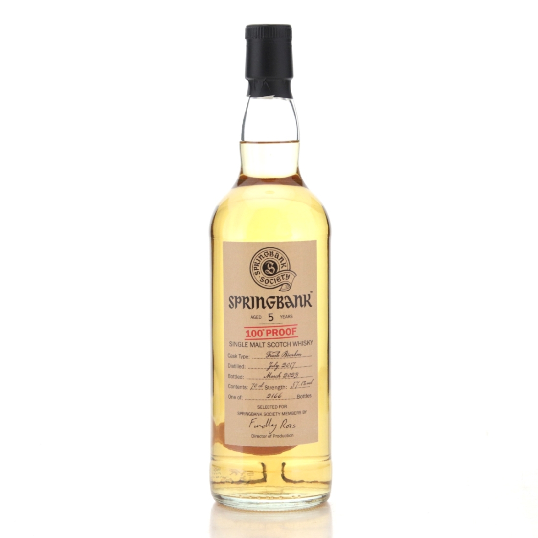 Image for Springbank 2017 Springbank Society 5 Year Old - 100 Proof