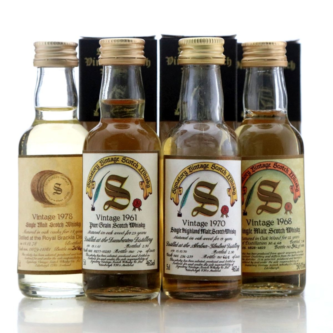 Image for Signatory Vintage Miniature x 4