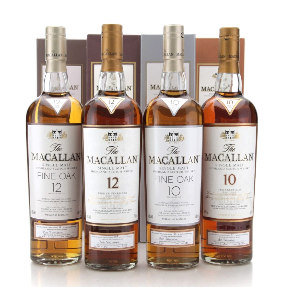 Image for Macallan First 100 Bottles 2004 x 4