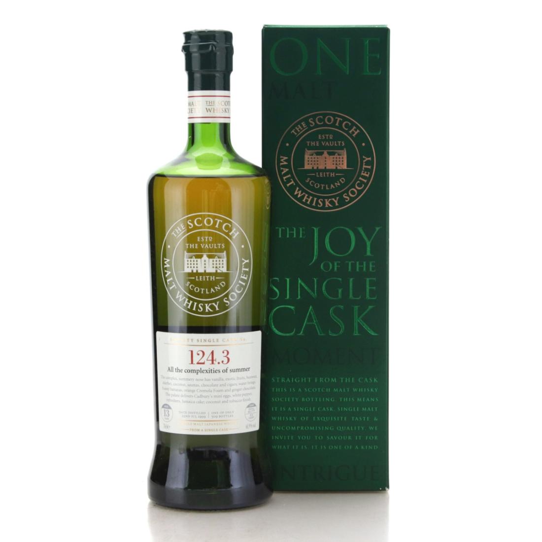 Miyagikyo All the complexities of summer 13 Year Old, Refill Sherry Butt Cask, Cask #3, 1999, The Scotch Malt Whisky Society, 61.9% whisky bottle