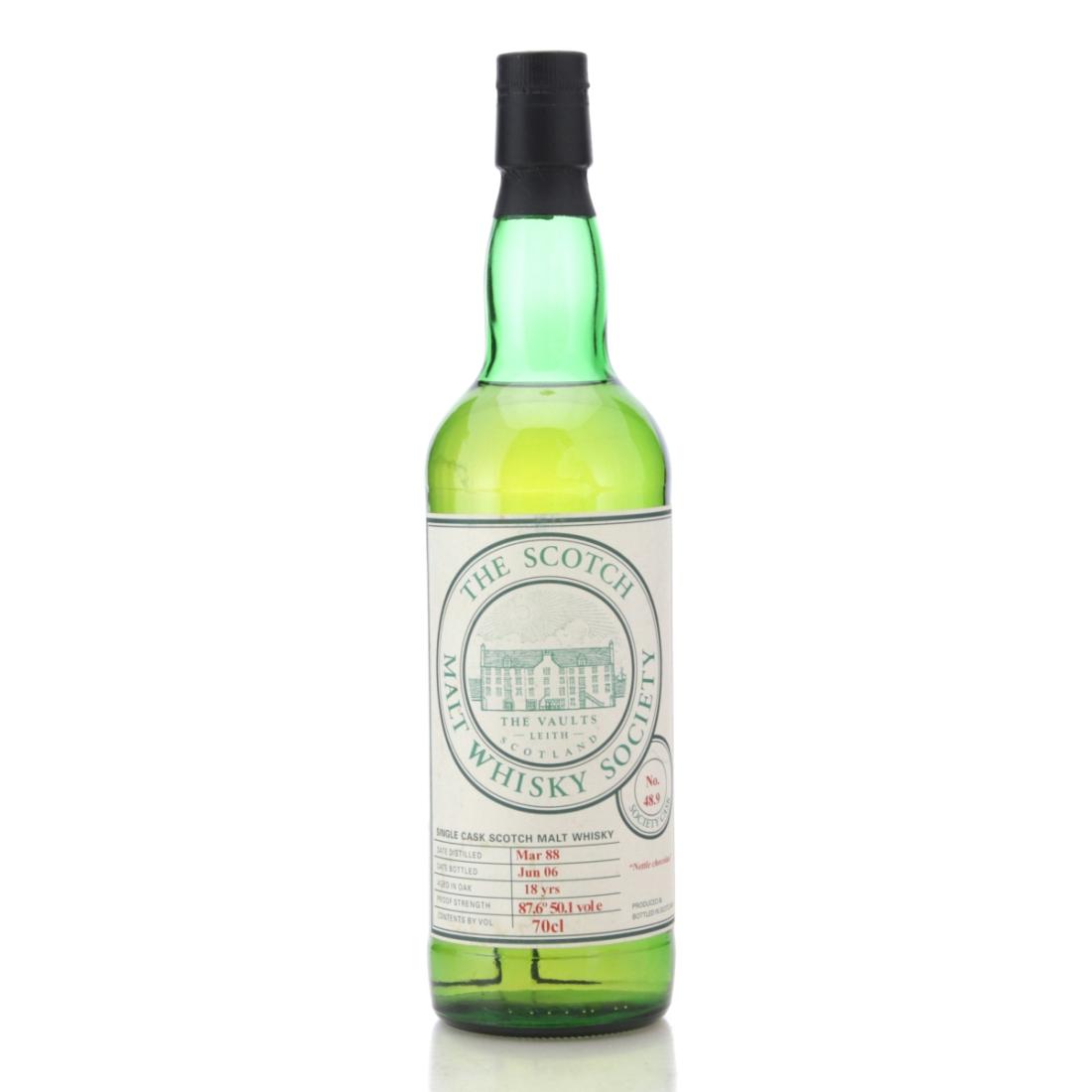 Balmenach 1988 SMWS 18 Year Old 489 Nettle chocolate