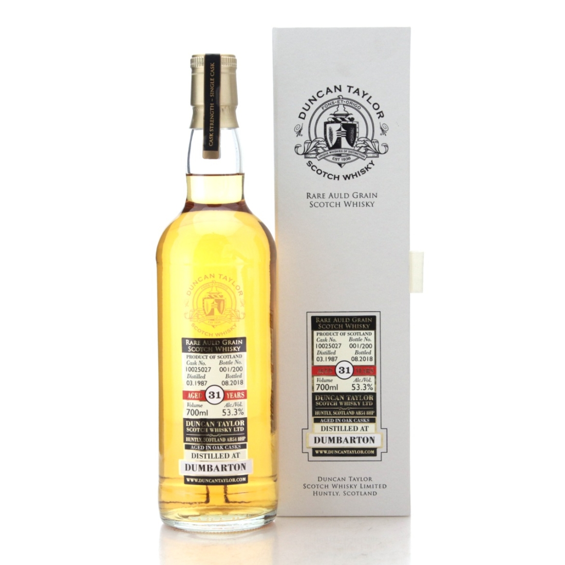 Image for Dumbarton 1987 Rare Auld Grain 31 Year Old