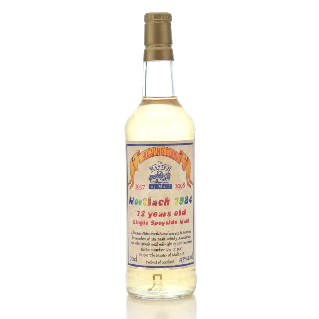 Image for Mortlach Hogmanay Dram 12 Year Old