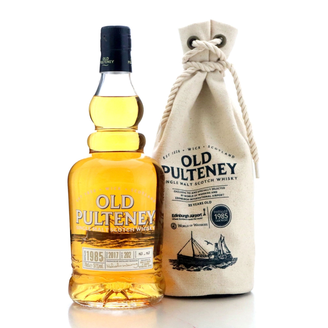 Image for Old Pulteney 1985 Single Cask - Edinburgh Airport World of Whiskies