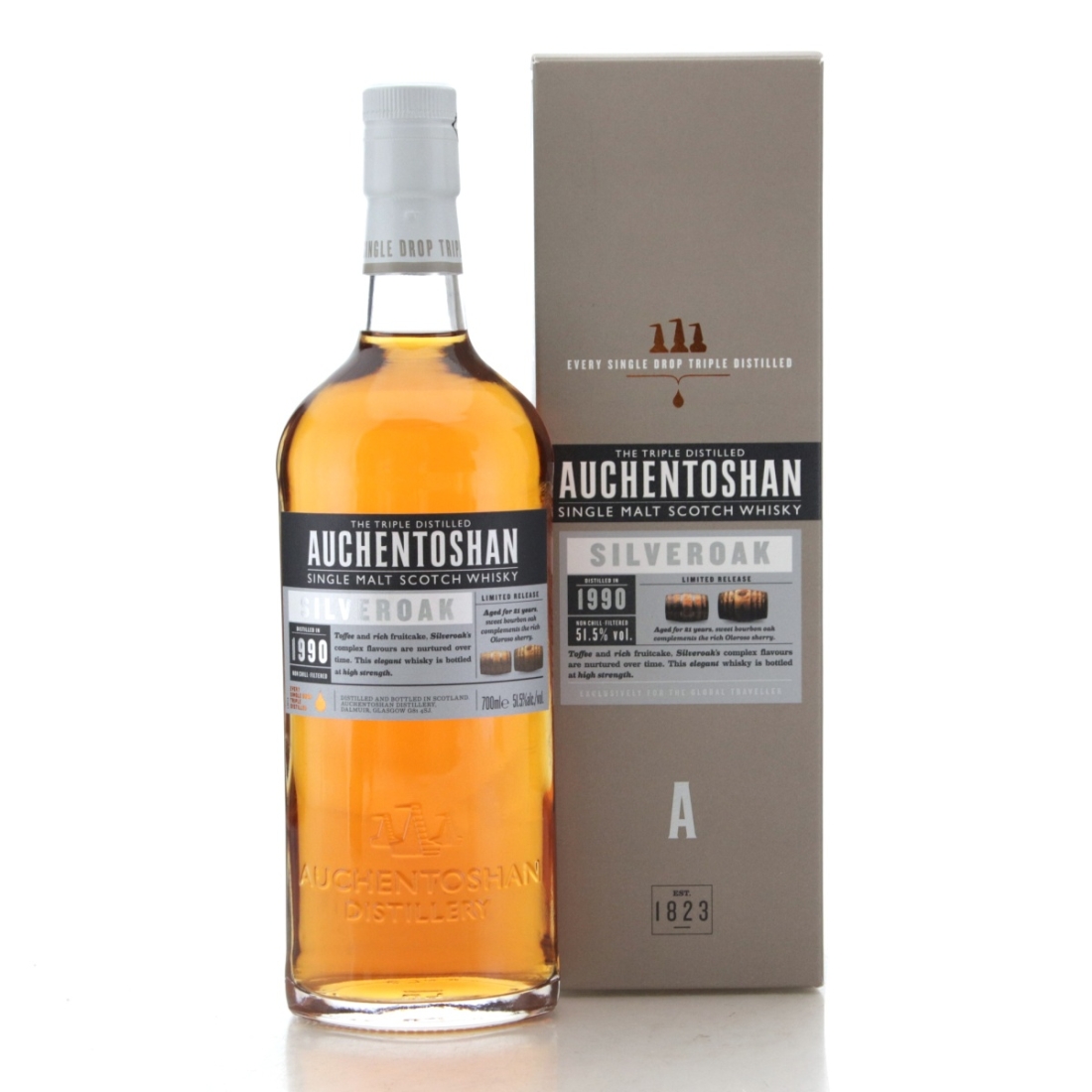 Image for Auchentoshan 1990 Silveroak 21 Year Old