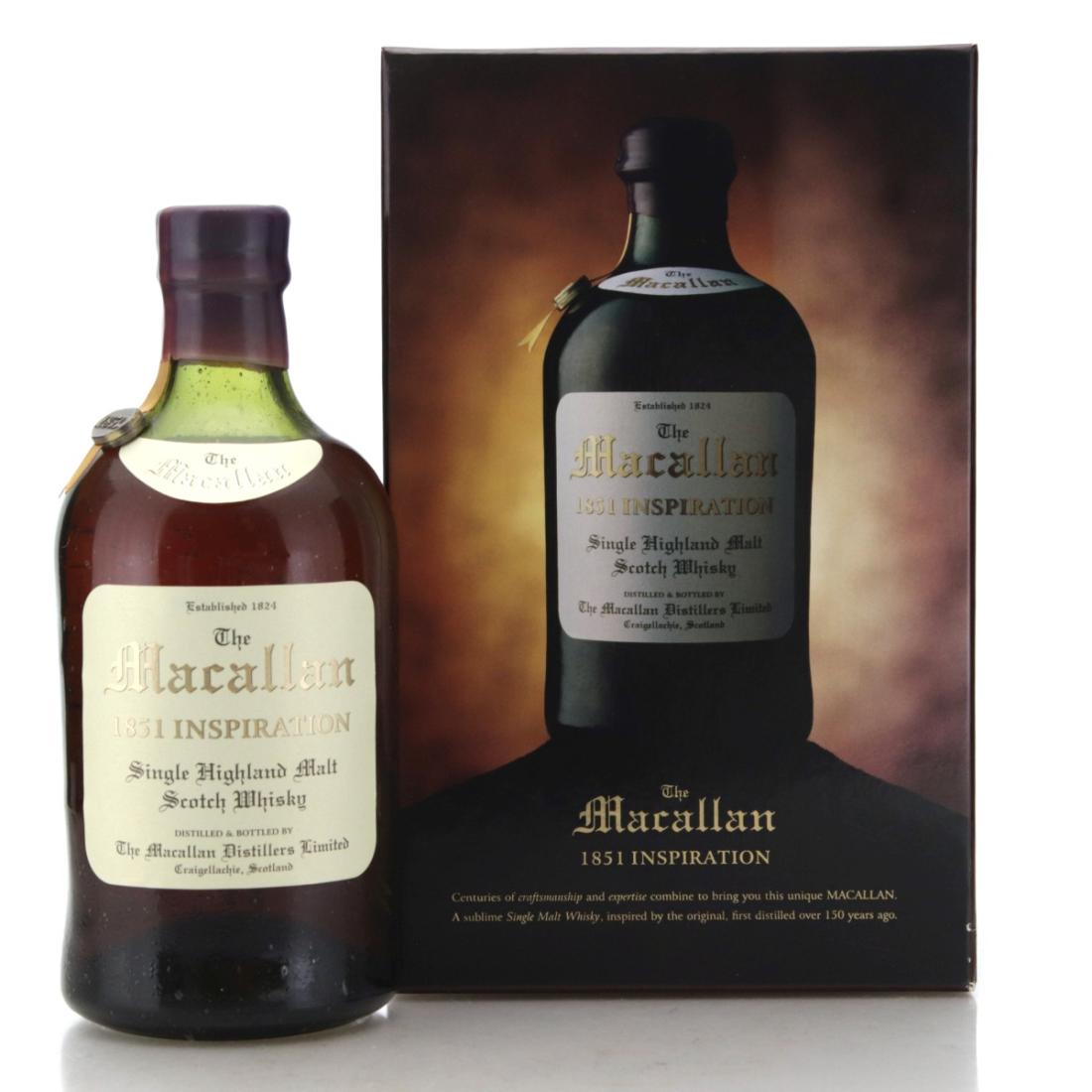 Macallan 1851 Inspiration, Sherry & Bourbon Cask, 2004, 41.3% whisky bottle