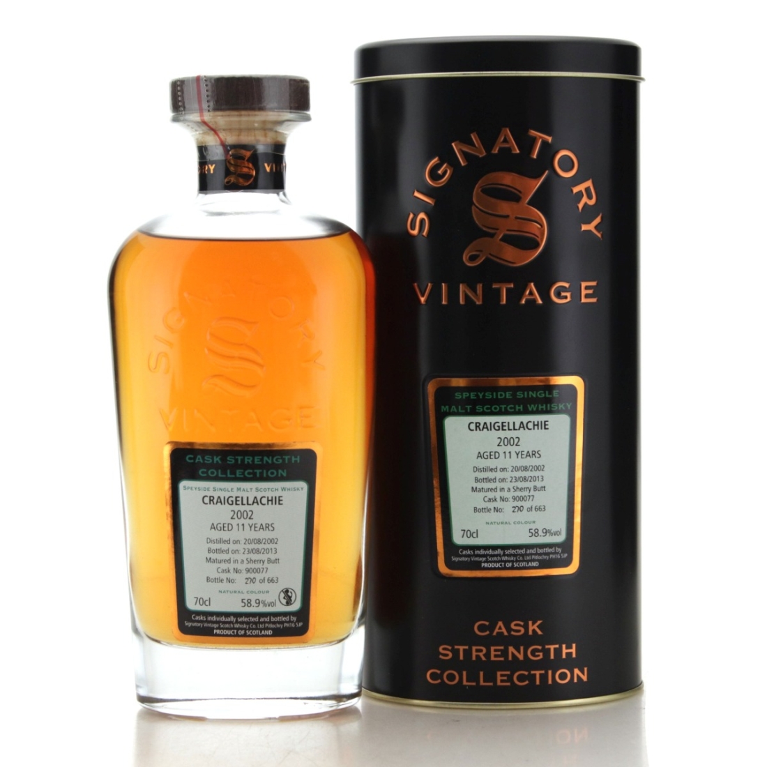 Image for Craigellachie 2002 Cask Strength Collection 11 Year Old