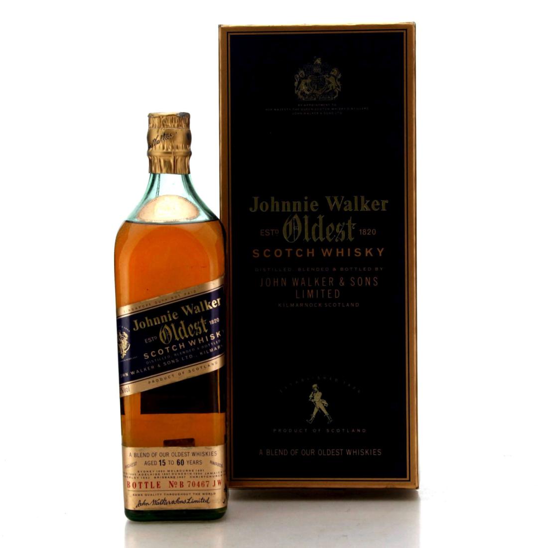 Johnnie Walker Oldest, 1987, 43% whisky bottle