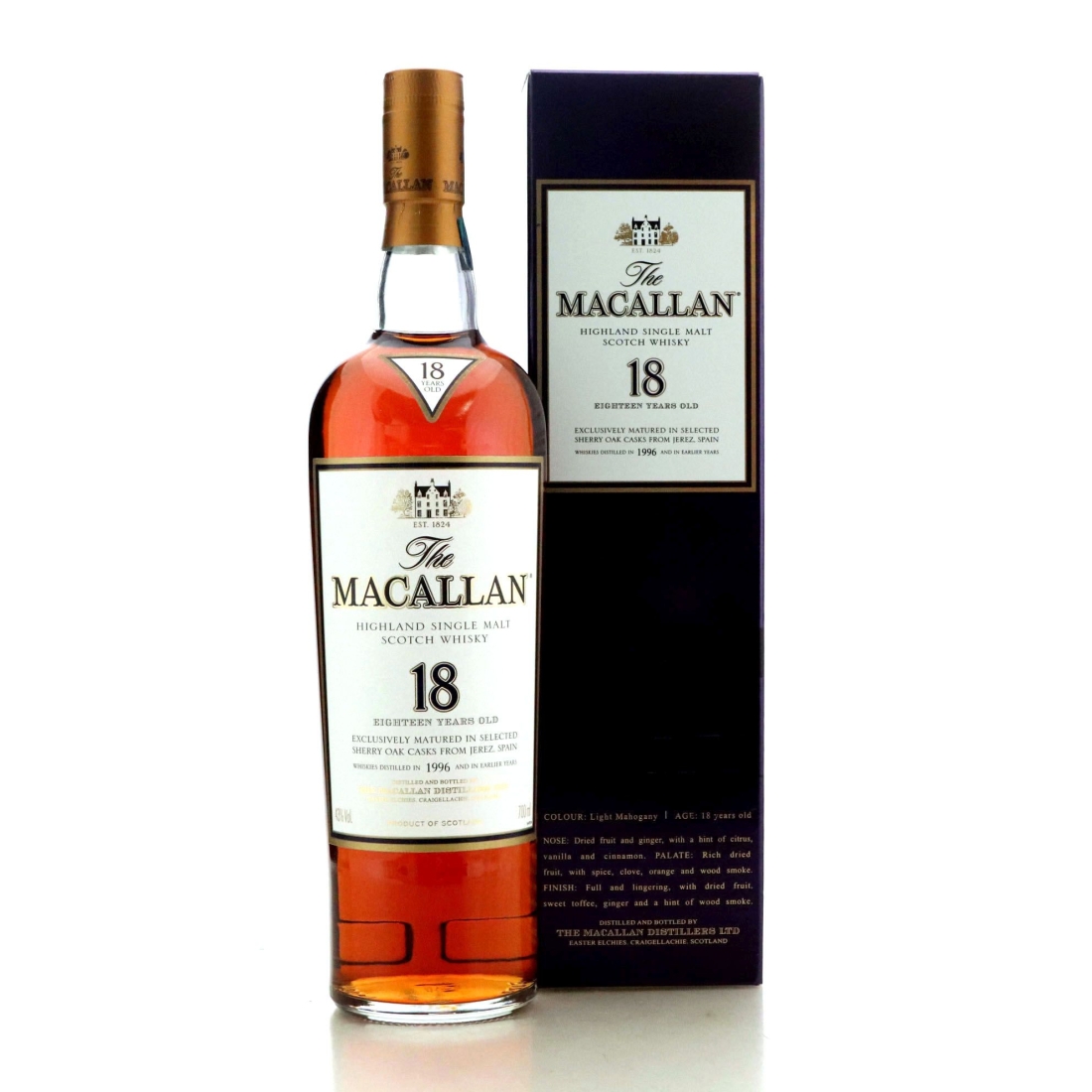 Image for Macallan 1996 18 Year Old