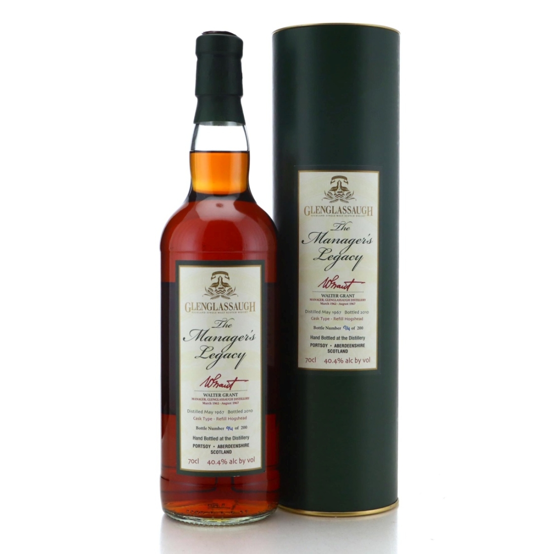 Image for Glenglassaugh 1967 The Manager's Legacy - Walter Grant