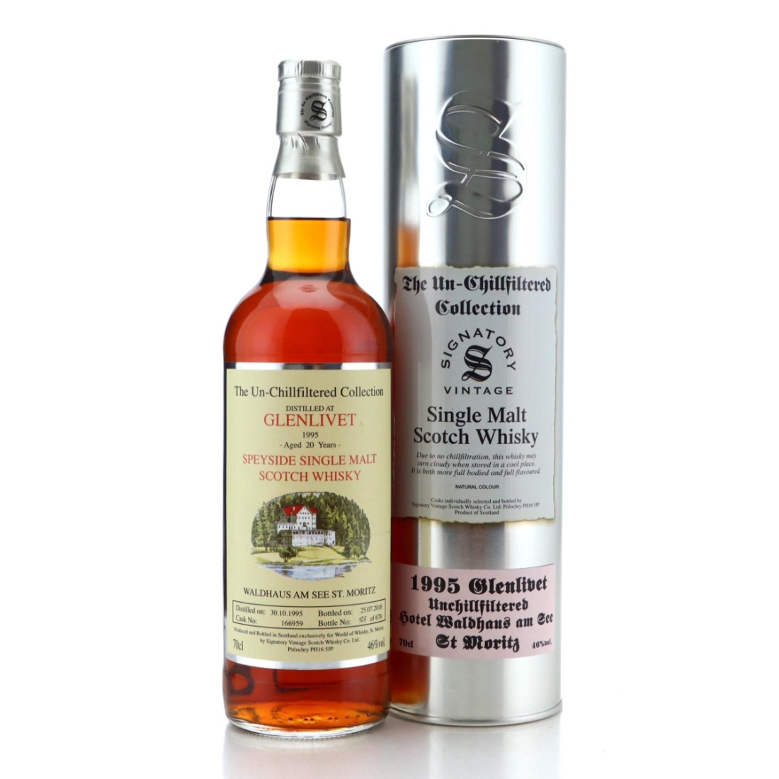 Image for Glenlivet 1995 The Un-Chillfiltered Collection 20 Year Old