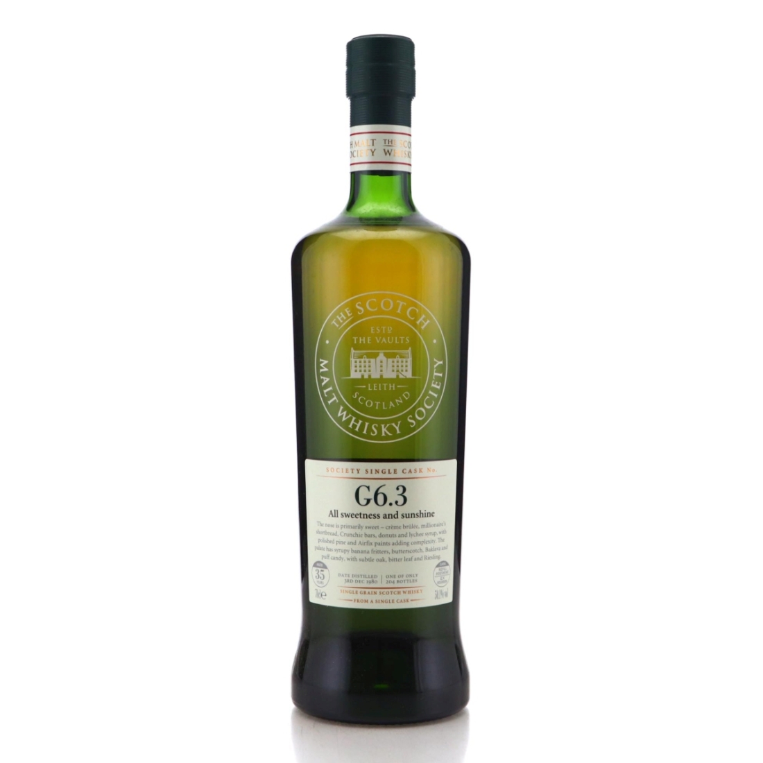 Image for Port Dundas 35 Year Old SMWS G6.3 - All sweetness and sunshine