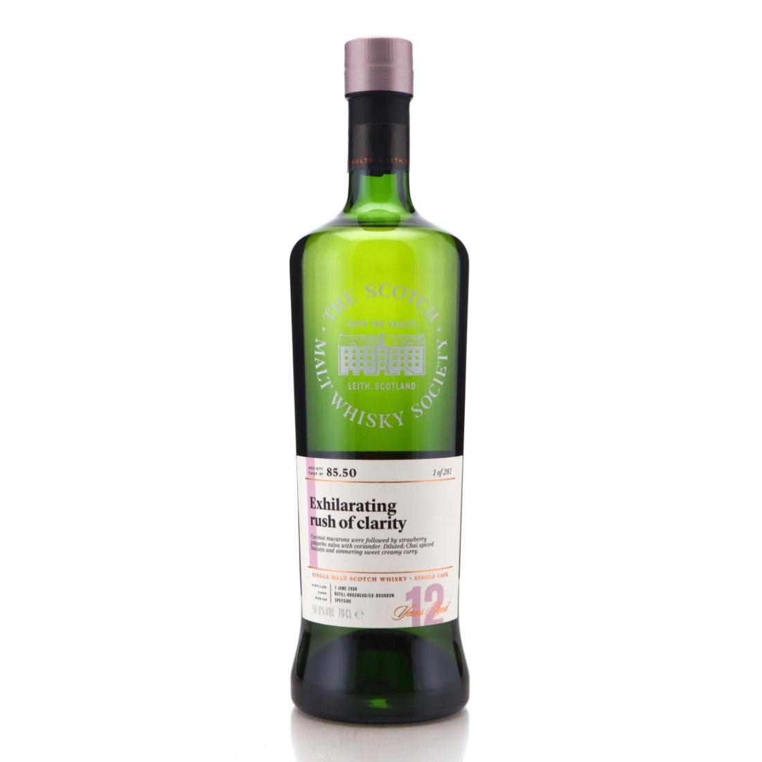 Glen Elgin 2006 SMWS 12 Year Old 8550 Exhilarating rush of clarity