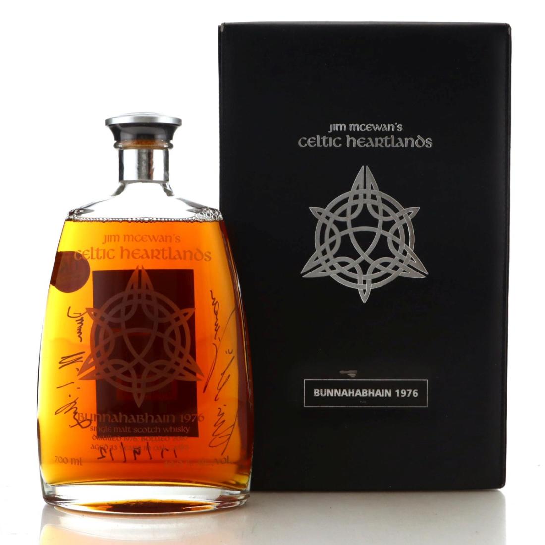 Bunnahabhain Jim McEwan's Celtic Heartlands 33 Year Old, Fino Sherry & Chateau d'Yquem Cask, 1976, Jim McEwan's Celtic Heartlands, 49% whisky bottle