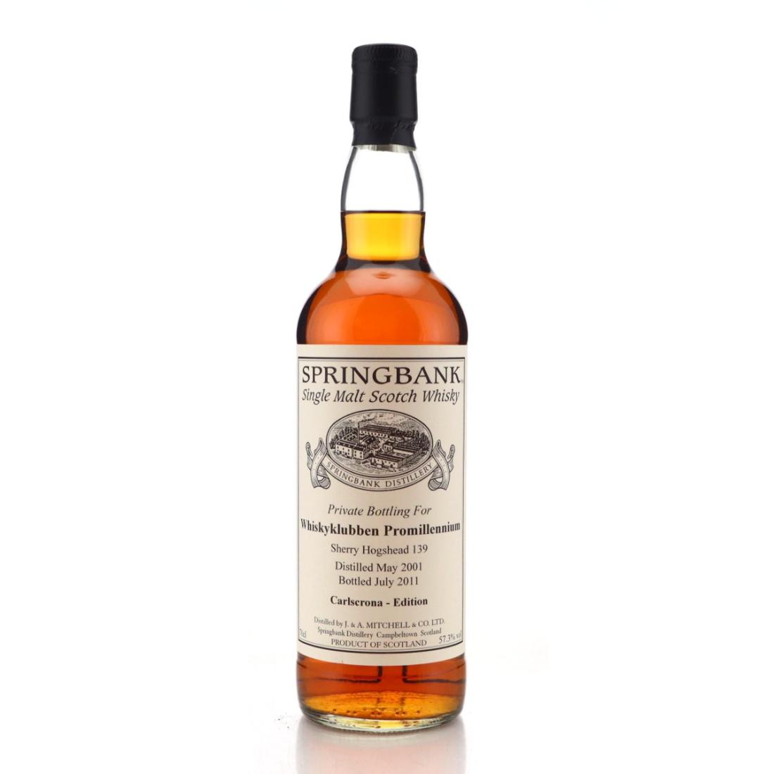 Springbank 2001 Private Cask Carlscrona Edition
