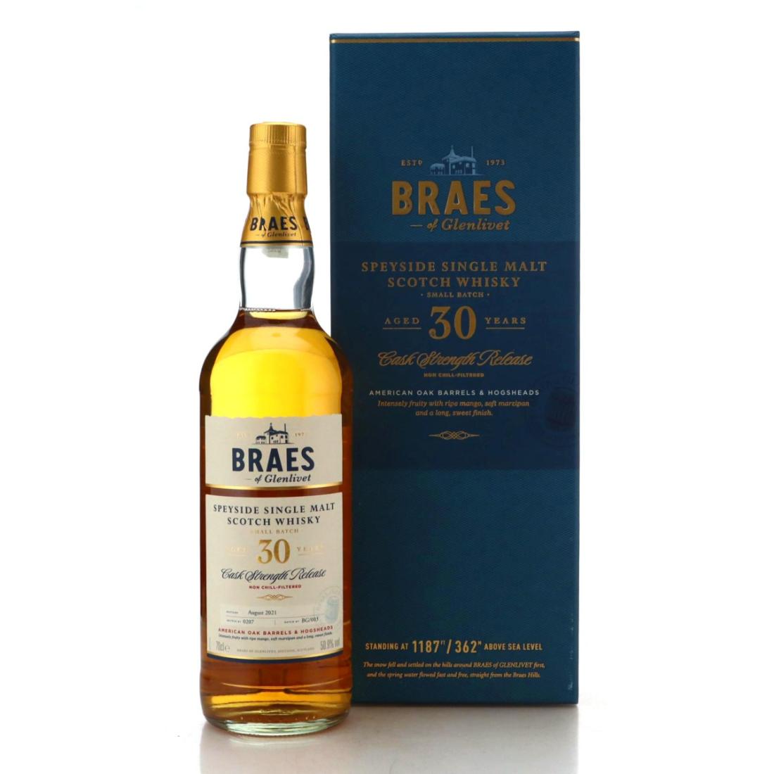 Braes of Glenlivet 30 Year Old  1974  Signatory Vintage  75cl 