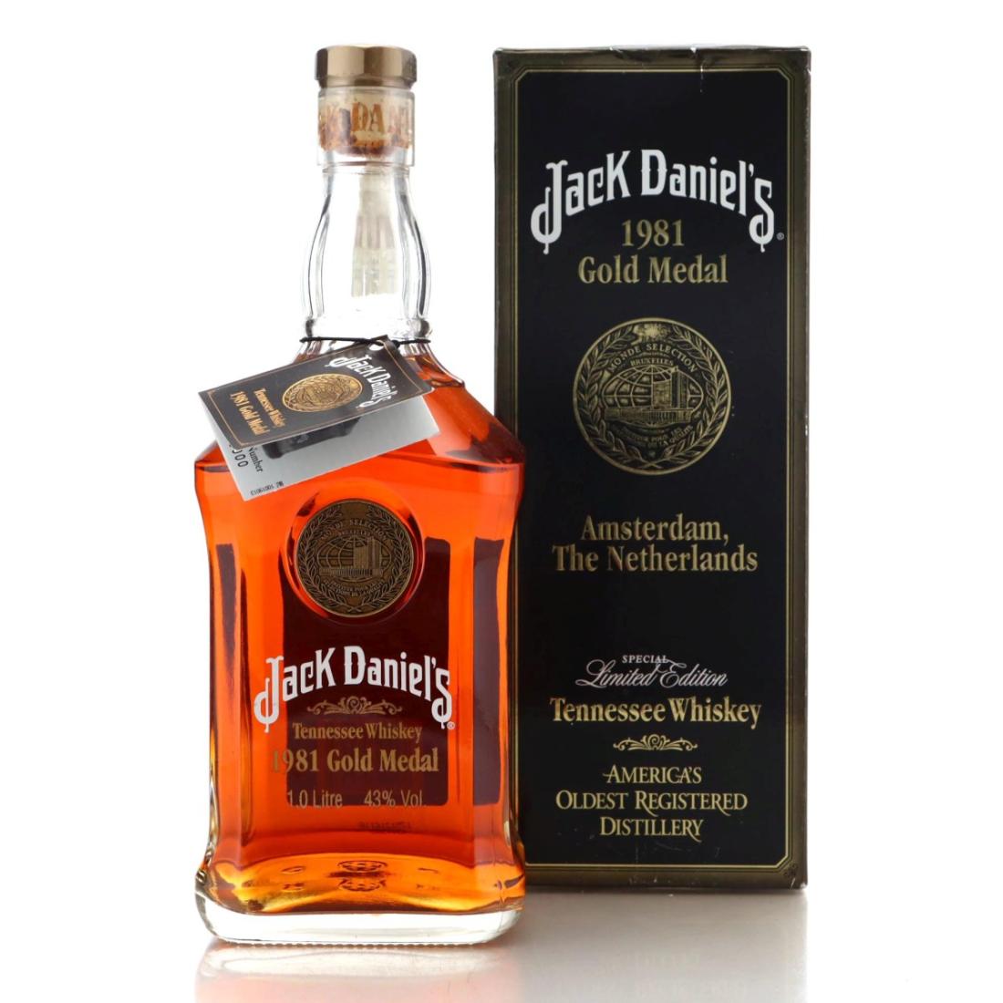 Jack Daniels 1981 Gold Medal Series Litre
