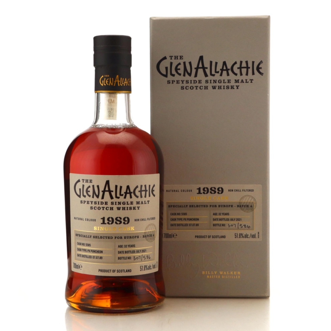 Image for Glenallachie 1989 Single Cask 32 Year Old #5585 Batch 4