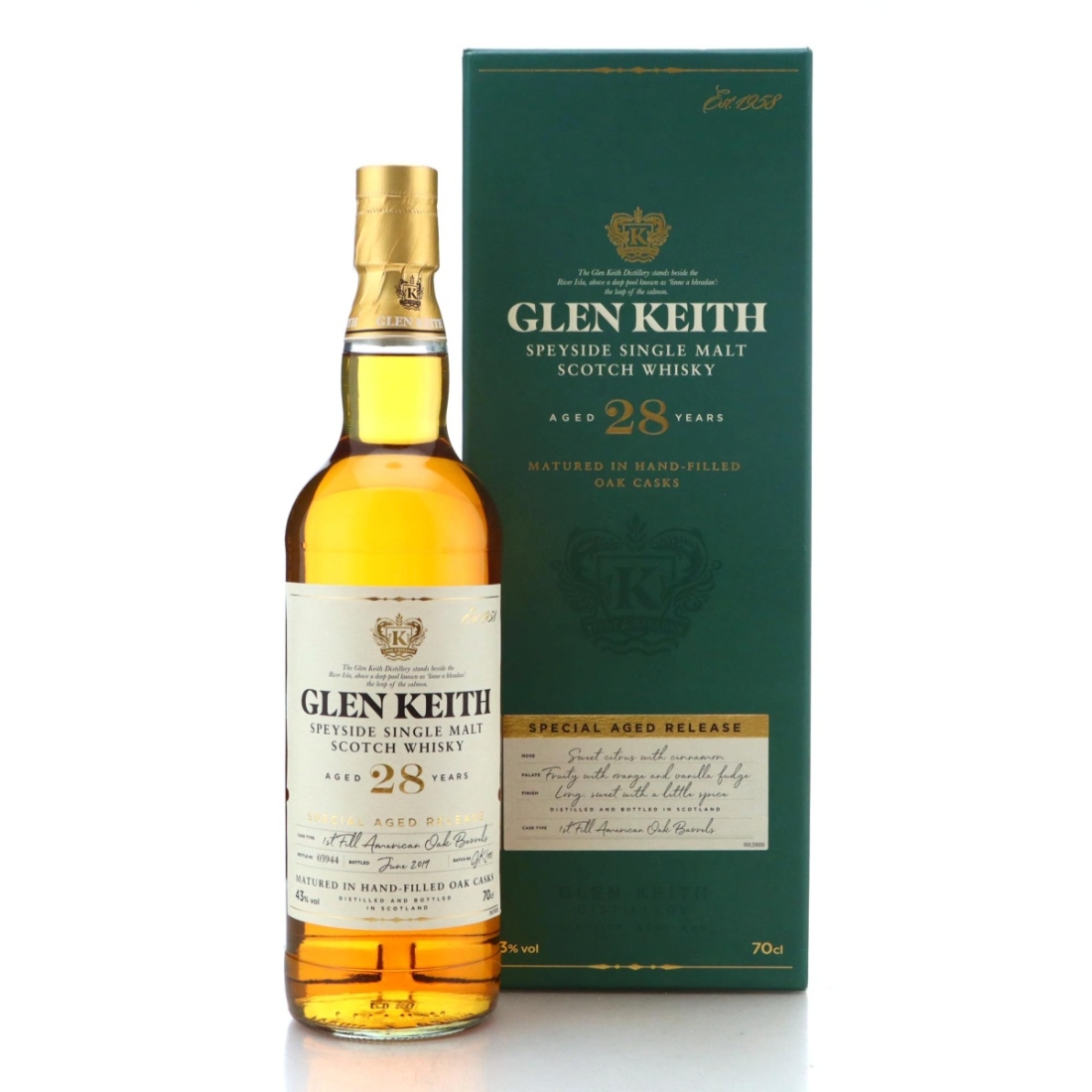 Image for Glen Keith 28 Year Old Special Aged Release