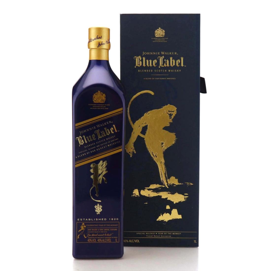 JOHNNIE WALKER BLUE LABEL YEAR OF THE MONKEY 1L