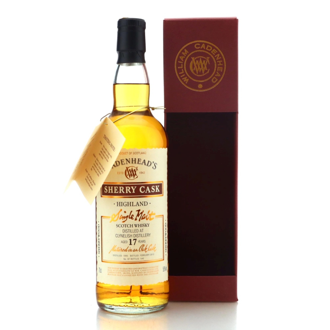 Image for Clynelish 1995 Cadenhead's Sherry Cask 17 Year Old