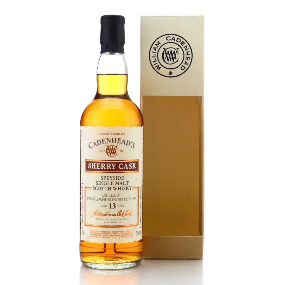 Image for Craigellachie 2007 Cadenhead's Sherry Cask 13 Year Old