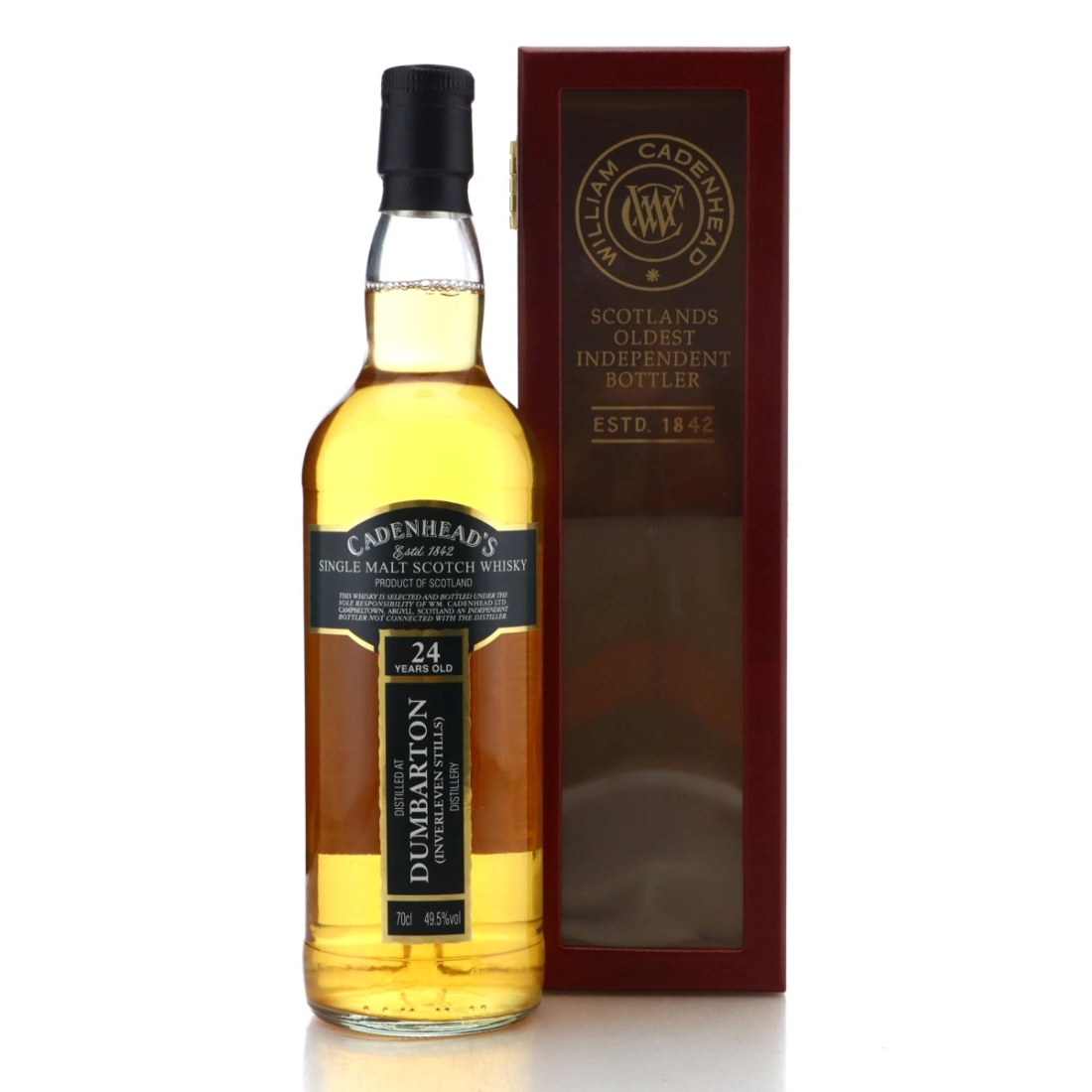 Image for Dumbarton 1987 Cadenhead's Closed Distilleries 24 Year Old