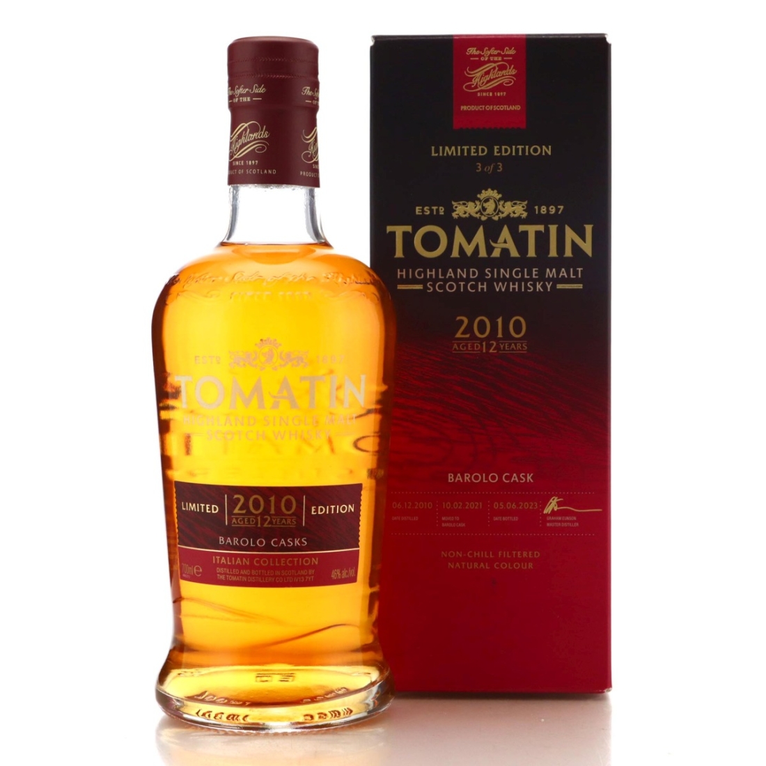 Image for Tomatin 2010 Italian Collection 12 Year Old - No.3 Barolo Casks