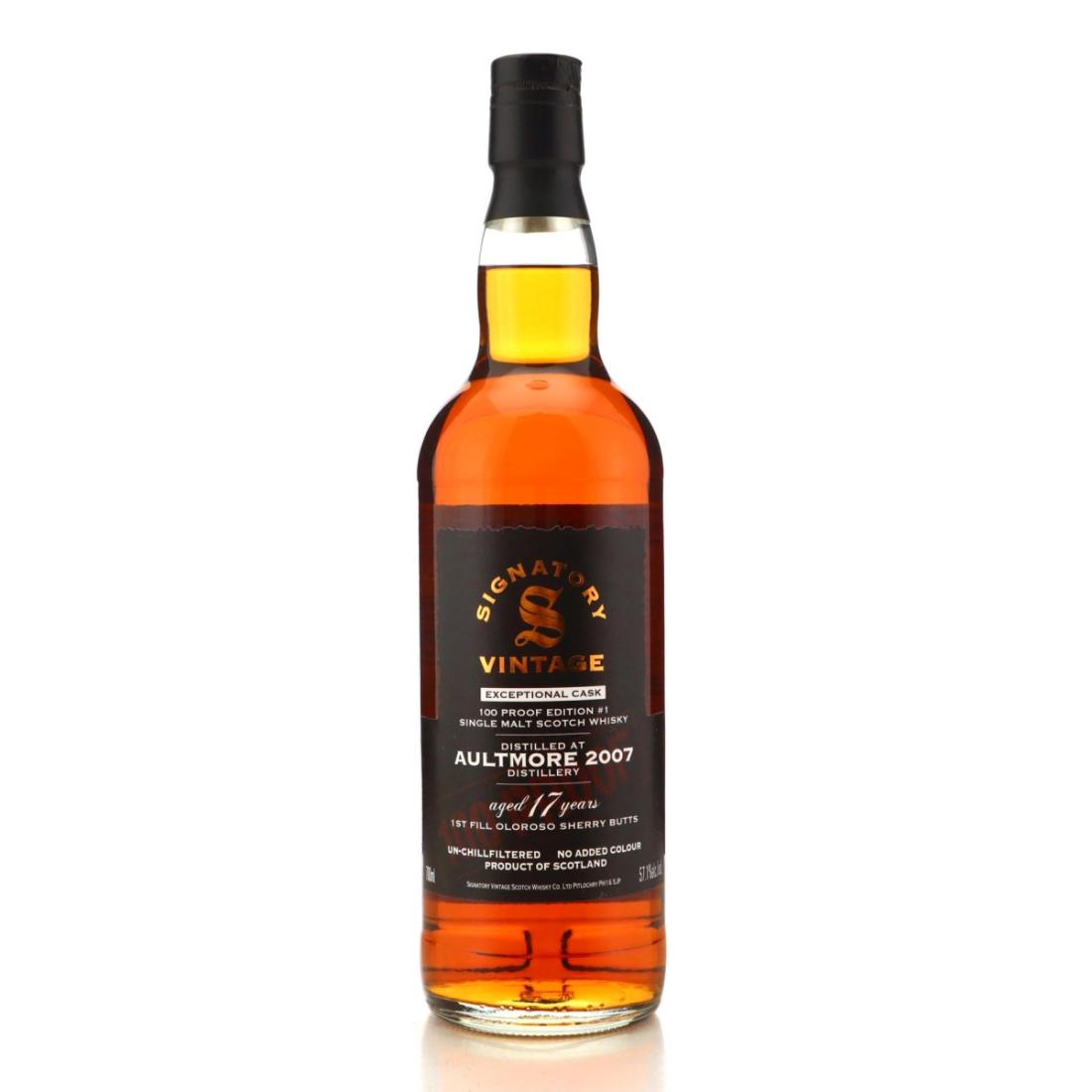 Aultmore 2007 100 Proof Edition 17 Year Old 1 Exceptional Cask