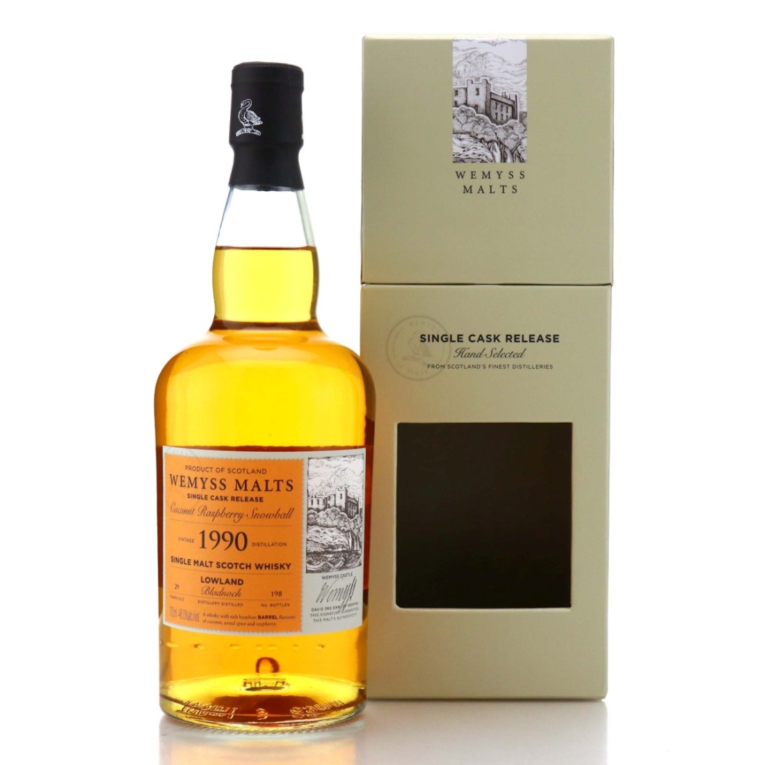 Image for Bladnoch 1990 Wemyss Malts 29 Year Old - Coconut Raspberry Snowball