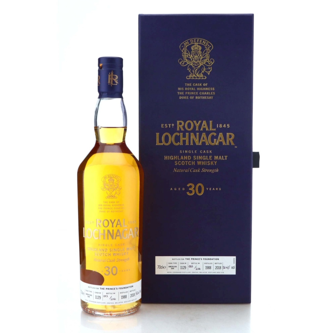 Image for Royal Lochnagar 1988 Natural Cask Strength 30 Year Old